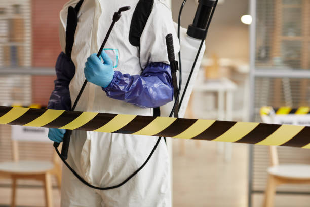 Professional Sewage Cleanup technician working in Windfall, IN